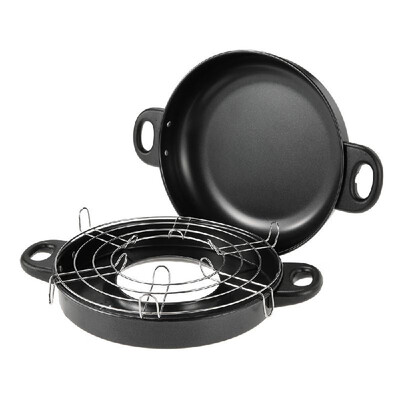 

Outdoor Fry Pan Non-stick Griddle Plate Dual Purpose Set for BBQ Roasting Traveling Camping Hiking Picnic