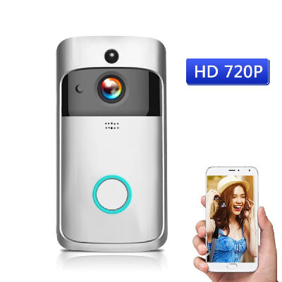 

WiFi Smart Wireless Security DoorBell Smart HD 720P Visual Intercom Recording Video Door Phone Remote Home Monitoring Night Vision