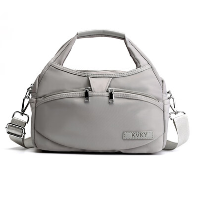 

Portable multi-layer handbag woman fashion single shoulder oblique satchel nylon Oxford cloth waterproof casual cloth bag