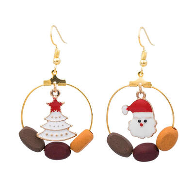 

Fashion Women Geometric Circle Dangle Hook Christmas Drop Earrings Jewelry