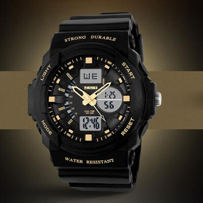 

SKMEI 0955 Mens Outdoor Watch Stylish Military Wristwatch With Backlit 5Bar