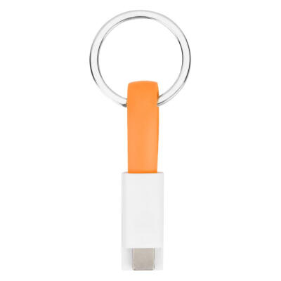 

2 in 1 Micro USB 8 Pin Data Charging Cable Mini Keychain for iPhone Android