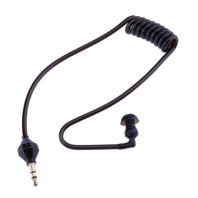 

Monaural Headphone Air Tube Anti-radiation Earphone Stereo Headset Black