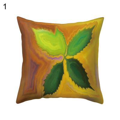 

Colorful Maple Ginkgo Pine Leaf Pillow Case Cushion Cover Car Cafe Office Decor