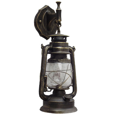

Toponeto E27 Retro Antique Vintage Rustic Lantern Lamp Wall Sconce Light Fixture Outdoor
