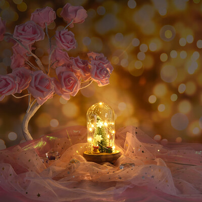 

Siaonvr Wire Lamp Microscopic Scene Home Decoration Ornaments Christmas Tree Gift