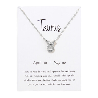 

12 Constellations Necklace Pendant Aries Taurus Gemini Cancer Leo Virgo Libra Scorpio Sagittarius Capricorn Aquarius Pisces