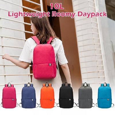 

10L Backpack Water Repellent Bag Super Lightweight Kids Women Schooling Daypack Traveling Camping Bag