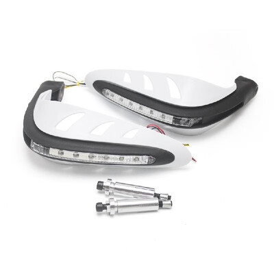 

1 Pair Universal Motorcycle Handguards Motocross Hand Guards One Set Combination Handlebar Protector With LED Turn Signals Light