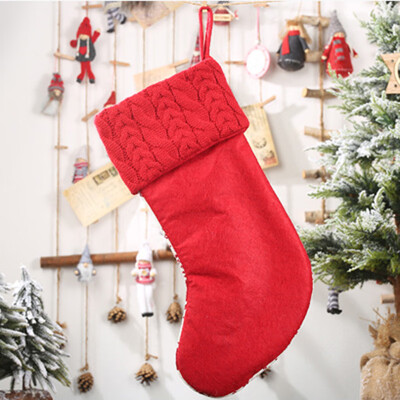 

41x19cm Hanging Christmas Stocking Home Decoration Sock Candy Gift Storage Bag