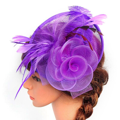 

New Hot Women Chic Fascinator Hat Cocktail Wedding Party Church Headpiece Headband