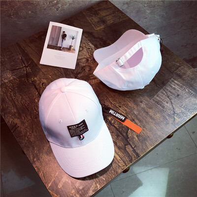 

Hat mens&womens cotton new fashion long ribbon pendant Cap Korean iron ring outdoor tide baseball cap