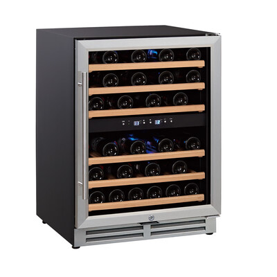 

Wine cooler compressor red Wine cabinet double temperature independent temperature control