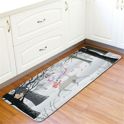 

Toponeto Christmas Floor Entrance Door Bathroom Mat Indoor Bathtub Carpet Doormats Decor