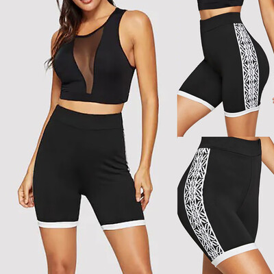 

Tailored Womens Summer Hight Waist Elastic Waist Ringer Athletic Trouser Short Pants