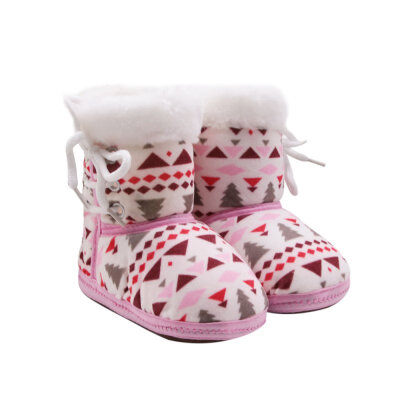 

Children Winter Warm Baby Kids Boots Slip On Bootie Infant Toddler Girls Boys Soft Bottom Prewalker Shoes