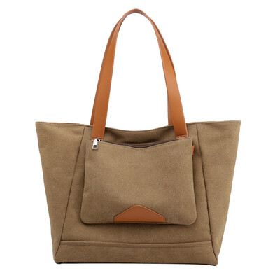 

Tailored Leisure Shopping Travel Canvas Large Capacity Shoulder Bag Handbag Bag