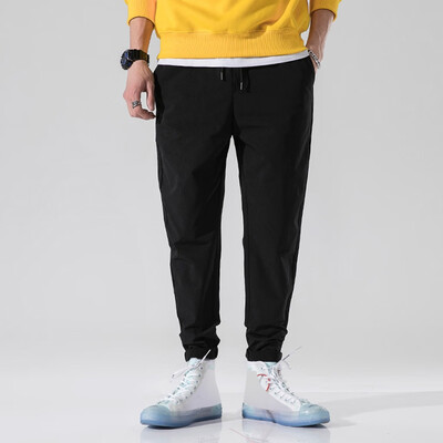 

Gobestart Mens New Fashion Casual Outdoor Pocket Beach Drawstring Trousers Long Pants