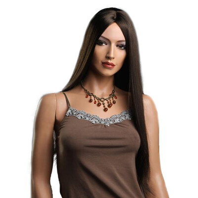 

〖Follure〗Lace High Temperature Fiber Long Straight Blonde Synthetic Lace Front Wig