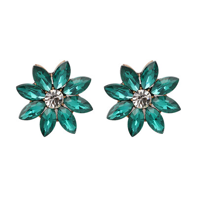 

HOT SALE 2018 Luxury Retro Crystal Stud Earrings with opal Stone Women Fashion Trend Statement Jewelry For Women 19 Styles