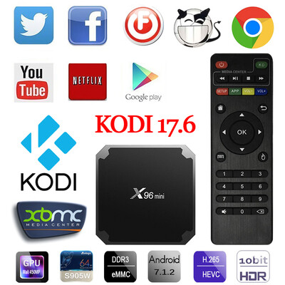 

X96mini Smart Android 712 TV Box Amlogic S905W KODI 176 Home Theater H265 VP9 HDR10 2GB 16GB DLNA WiFi LAN HD Media Player E