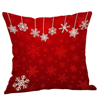 

Tailored New Christmas Cotton Linen Pillow Case Sofa Cushion Cover Home Decor