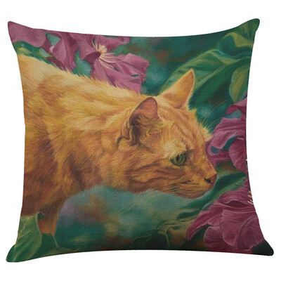 

Siaonvr Cute Cat Sofa Bed Home Decoration Festival Pillow Case Cushion Cover