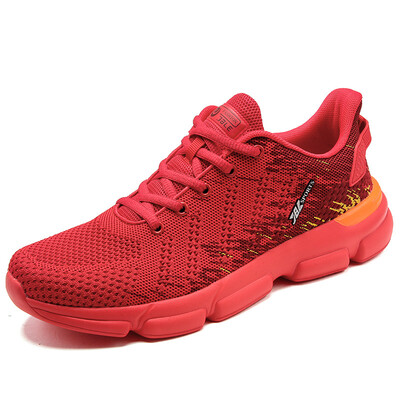 

Comfortable&breathable flying woven sports shoes mens lightweight soft bottom running shoes trend fashion wild walking shoes