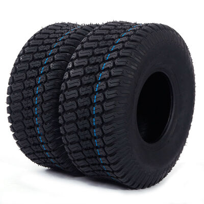 

Ktaxon 2 Tires Tubeless 15x600-6 Turf Tires 4Ply Lawn Mower Tractor