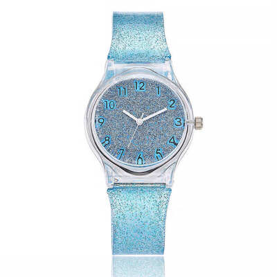 

Fashion watch Geneva colorful silicone student watch simple starry digital quartz watch