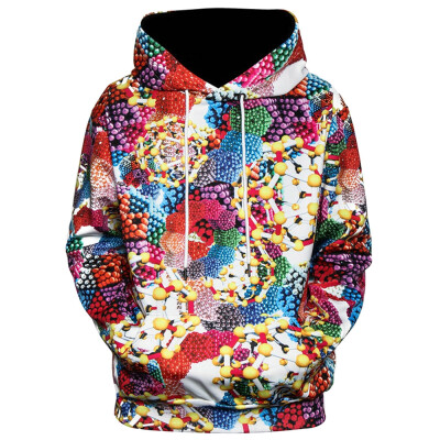 

3D Geometric Magnetic Balls Print Pullover Hoodie