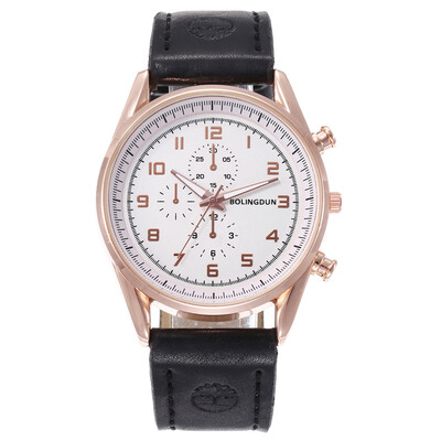 

New mens casual digital business fake three-eye belt