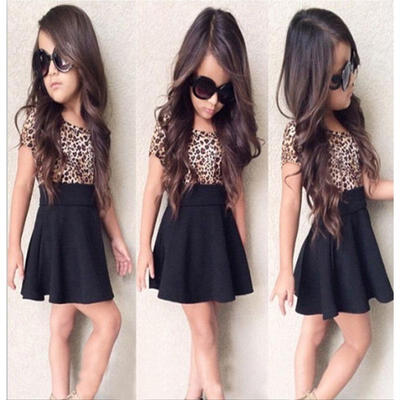 

Baby Girls Kid Summer Short Sleeve T-shirt Top Short Dress Tutus Skirt Outfits
