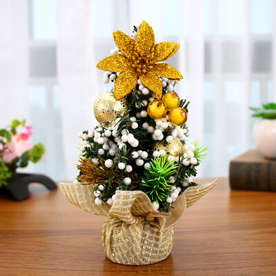 

20cm Christmas Tree Flowers Desk Table Decor Festival Party Ornaments Xmas Gift