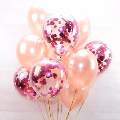 

10pcs Sequin Balloon set 12 Inch Christmas Wedding Birthday Colorful Ballon confetti Balloon kids Party Decoration Supplies