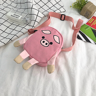

Net red cute pig shoulder bag female 2019 new wild creative slung simple casual chic fashion handbag