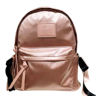 

Zipper Bowknot Backpack Simple Fashion Nylon Shoulders Bag For Women