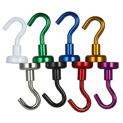 

8pcs Magnetic Hooks Heavy Duty Neodymium Magnet Hook Set of 8pcs Magnetic Single Hook