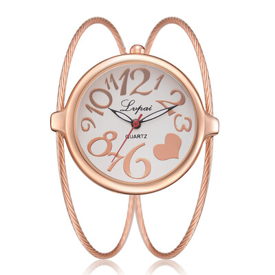 

Womens Bracelet Brushed Bracelet Exquisite Large Dial Quartz Watch