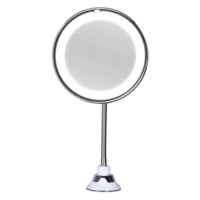 

10X Folding LED Lighted Makeup Mirror 360 Rotation Vanity Cosmetic Mirror