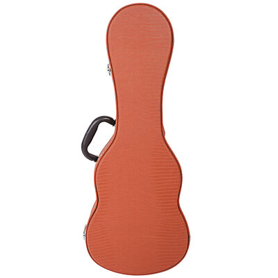 

Glarry 24 inch Deluxe Concert Ukulele Case Uku Hard Case Bag Crocodile Leather Brown