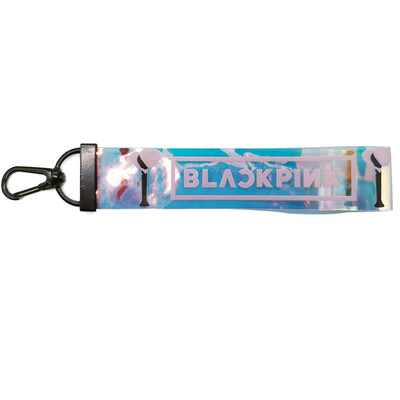 

KPOP BLACKPINK Keychain Laser Lanyard Name Cellphone Holder Strap Keyring