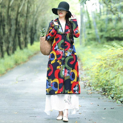 

Women Winter Plus Size Coat Fluffy Faux Fur Color Block Button V Neck Long Sleeve Pockets Cotton Linen Outwear Overcoat Dark Blue