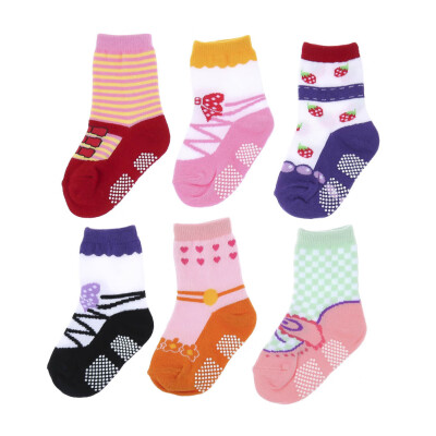 

6Pair Baby Cotton Socks Toddler Girls Non Skid Gifts 12-24 Months Infants Comfortable Socks