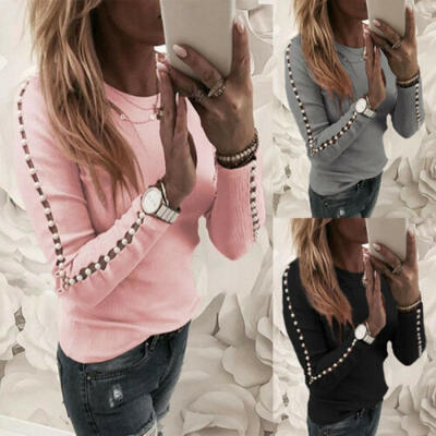

Women Warm Long Sleeve Sweater Sweatshirts Pullover Jumper Top T Shirt Clothes