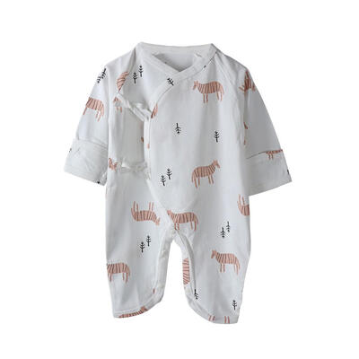 

Newborn Summer Spring Long Sleeve Cute Cartoon Print Cotton Baby Rompers