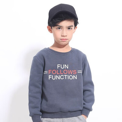 

Childrens wear 2018 autumn new childrens round neck sweater big children casual Korean version plus velvet pullover
