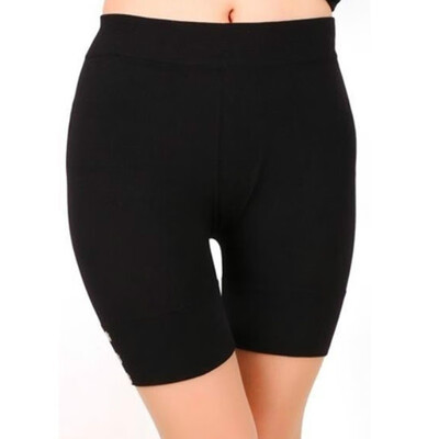 

Womens Casual Solid Summer Leggings Slim Fitness High Stretch Short Sporting Leggings