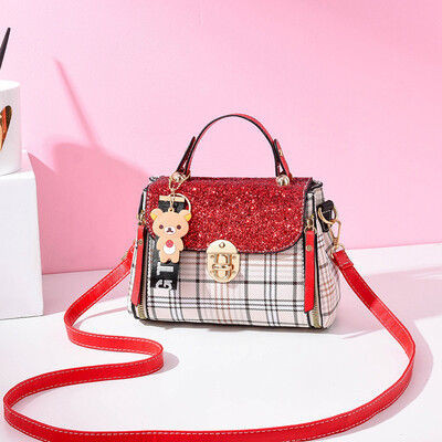 

Womens Bag Summer Fashion Baitie Texture Small Fresh Single Shoulder Bag with Western Style Slant Bag