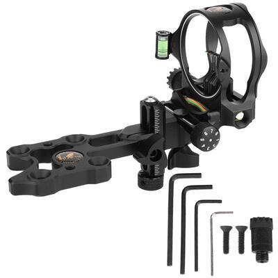 

Greensen Aluminium Alloy Outdoor 5 Pin Archery Adjustable Compound Bow Sight with Light for Hunting